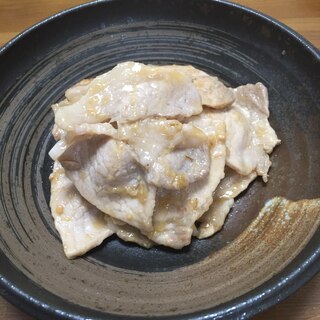 豚の味噌生姜焼き
